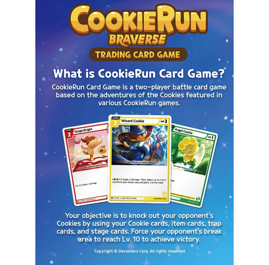 CookieRun: Braverse Trading Card Game – Brave Beginning Booster Pack (9 Cards)