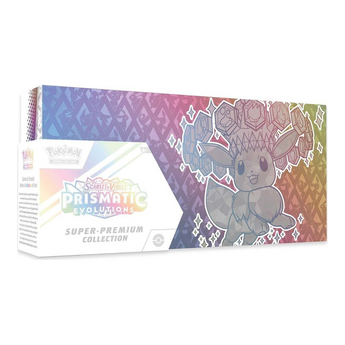 Prismatic Evolutions Super-Premium Collection, authentic English Pokémon TCG packaging