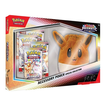 Prismatic Evolutions Accessory Pouch Special Collection, authentic English Pokémon TCG packaging