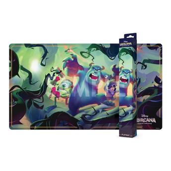Attack of the Vine! Playmat (Mike Wazowski, Sulley & Boo) with retail packaging; official manufacturer sample artwork