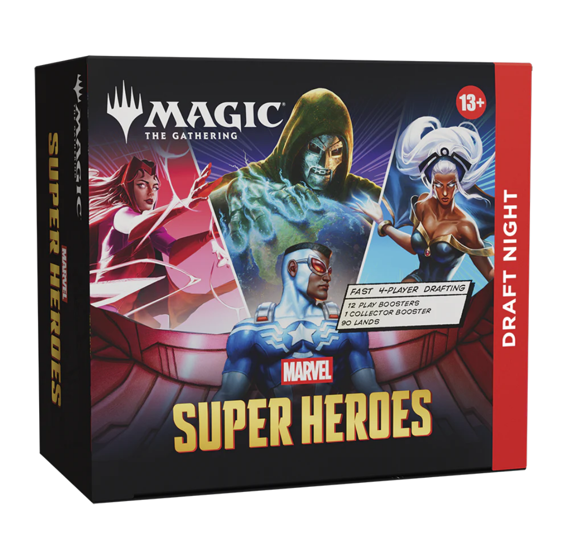 Magic: The Gathering | Marvel Super Heroes Draft Night Box (12 Play Boosters + 1 Collector Booster, English Version)