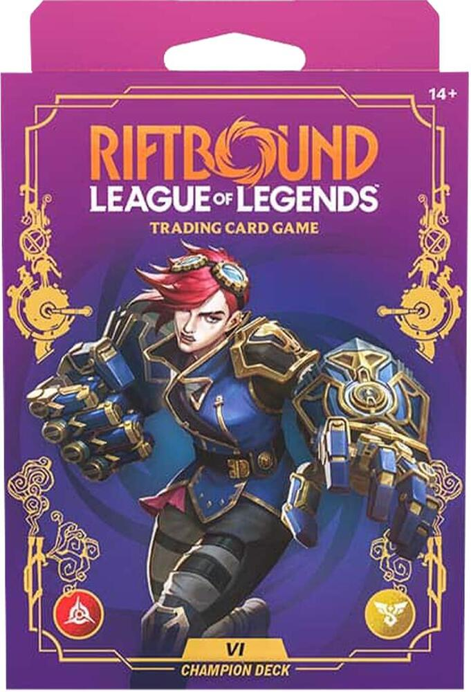 Riftbound: Unleashed Champion Deck (Vi) – 56-Card Preconstructed Deck + Booster Pack