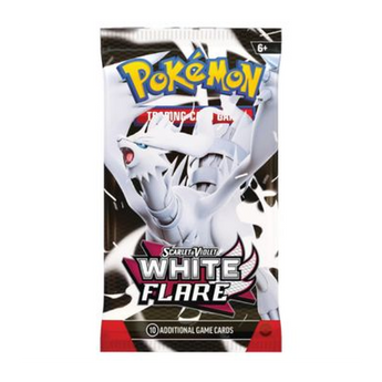 White Flare Booster Pack, retail product view
