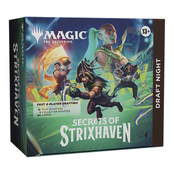 Magic the Gathering: Secret of Strixhaven Draft Night Box packaging view 1