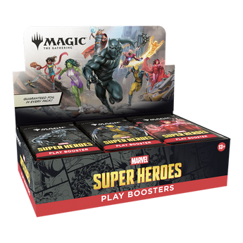 Marvel Super Heroes Play Booster Box packaging view 1