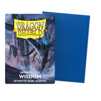 Dragon Shield Wisdom Matte Dual sleeves, original Japanese size packaging