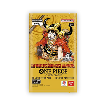 One Piece Card Game The World's Strongest Warriors Booster Pack, English OP-17 packaging
