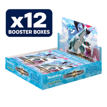 Legends Awaken case: x12 booster boxes, representative box packaging