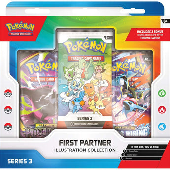 Pokémon TCG First Partner Illustration Collection Series 3 retail box, front view