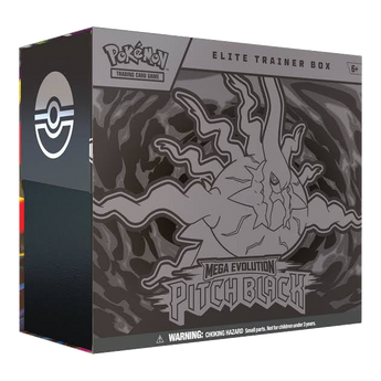 Pitch Black Elite Trainer Box with Mega Darkrai artwork, sealed retail packaging
