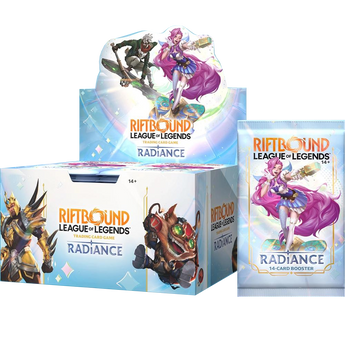Radiance Booster Box and booster pack on a transparent background