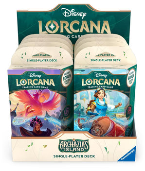Disney Lorcana: Archazia's Island Starter Deck Display (8 Decks, Archazia's Island Expansion, English)