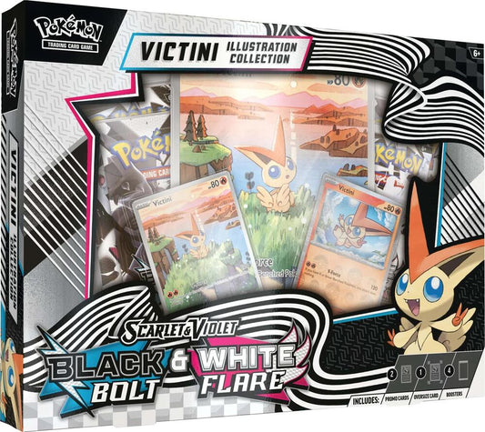 Pokémon Scarlet & Violet: Black Bolt Unova Victini Illustration Collection Box (English, SV: Black Bolt Edition)