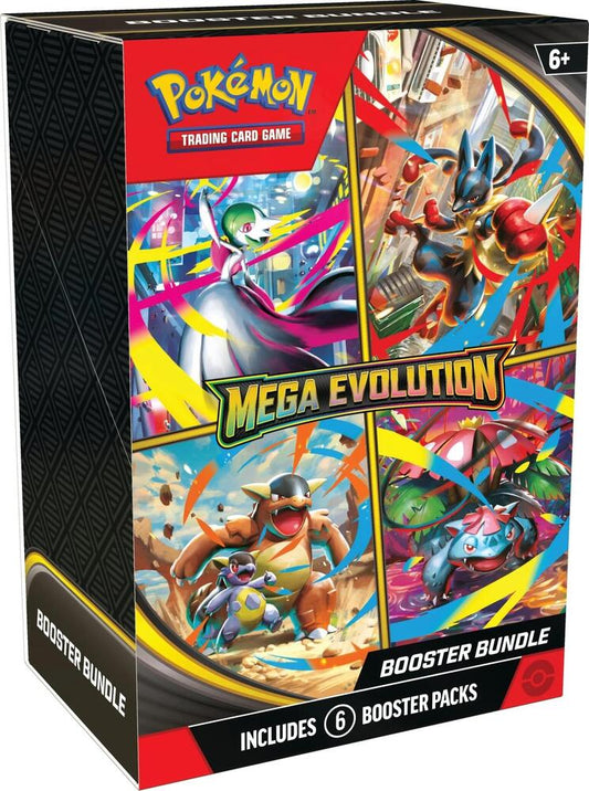 Pokémon TCG – Mega Evolution Booster Bundle (6 Booster Packs, ME01 Mega Evolution Expansion, English)
