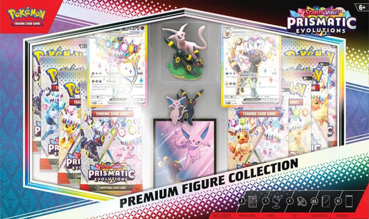 Pokémon TCG: Scarlet & Violet – Prismatic Evolutions Premium Figure Collection (Espeon & Umbreon, 11 Packs)