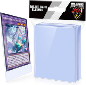 100 Card Sleeves Matte Clear Standard Size TCG New Sealed