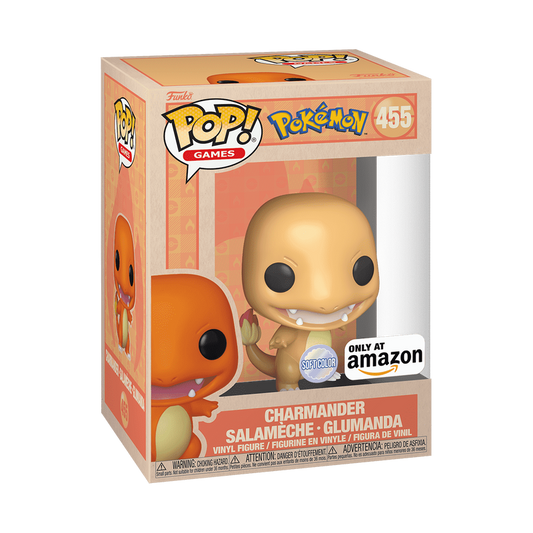 Funko Pop! Games: Pokémon – Charmander (Softcolor) Amazon Exclusive Vinyl Figure #455