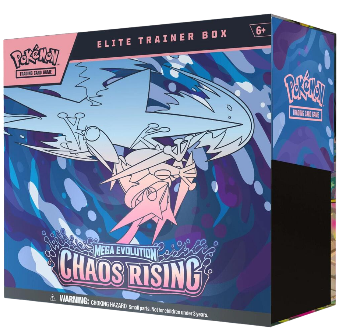 Pokémon TCG: Mega Evolution – Chaos Rising Elite Trainer Box (ME04, 9 Packs + Fennekin Promo)