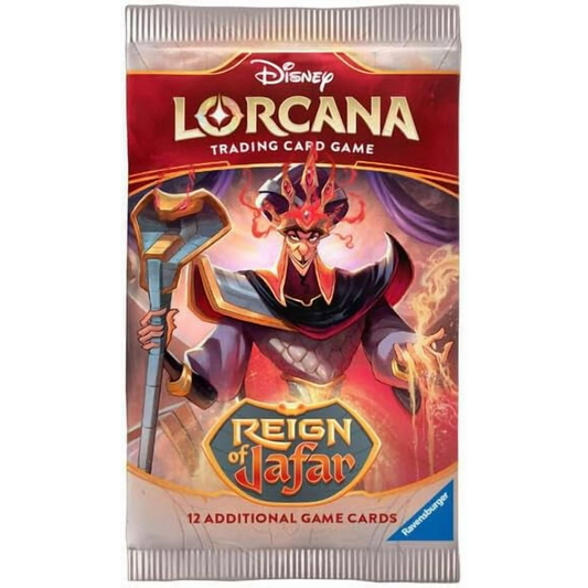 Disney Lorcana: Reign of Jafar Booster Pack (12 Cards, 1 Random Art)