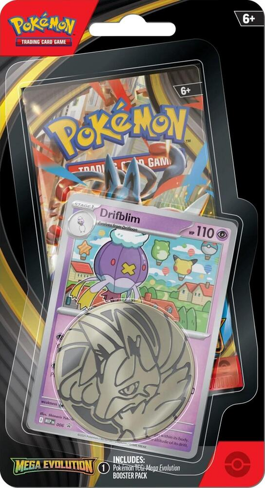 Pokémon TCG: Mega Evolution Single Pack Blister (Drifloon or Drifbloom Promo, ME01 Mega Evolution Expansion)