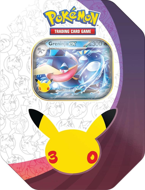 30C: 30th Celebration Greninja ex Tin (4 Packs + Promo Card) - Release Date: 12/04/2026