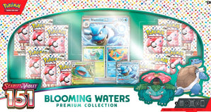 Pokémon TCG: Blooming Waters Premium Collection Box (Venusaur ex, Blastoise ex, 12 Booster Packs, English)
