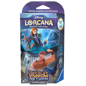 Disney Lorcana Ursula's Return Starter Deck (Sapphire & Steel) – Ursula's Return Expansion (English Version)