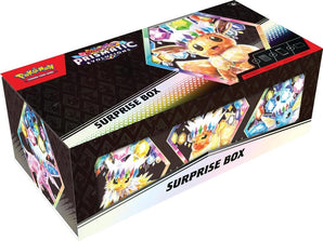 Pokémon TCG: Scarlet & Violet – Prismatic Evolutions Surprise Box (1 of 9 Promos, 4 Booster Packs)