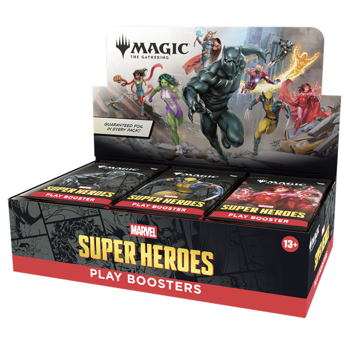 Magic: The Gathering | Marvel Super Heroes Play Booster Display (30 Packs, 14 Cards Each, English Version)