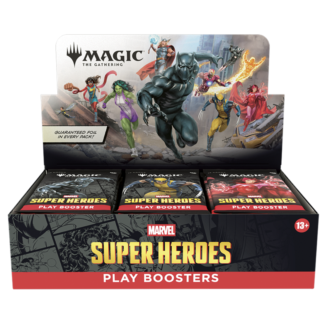 Magic: The Gathering | Marvel Super Heroes Play Booster Display (30 Packs, 14 Cards Each, English Version)