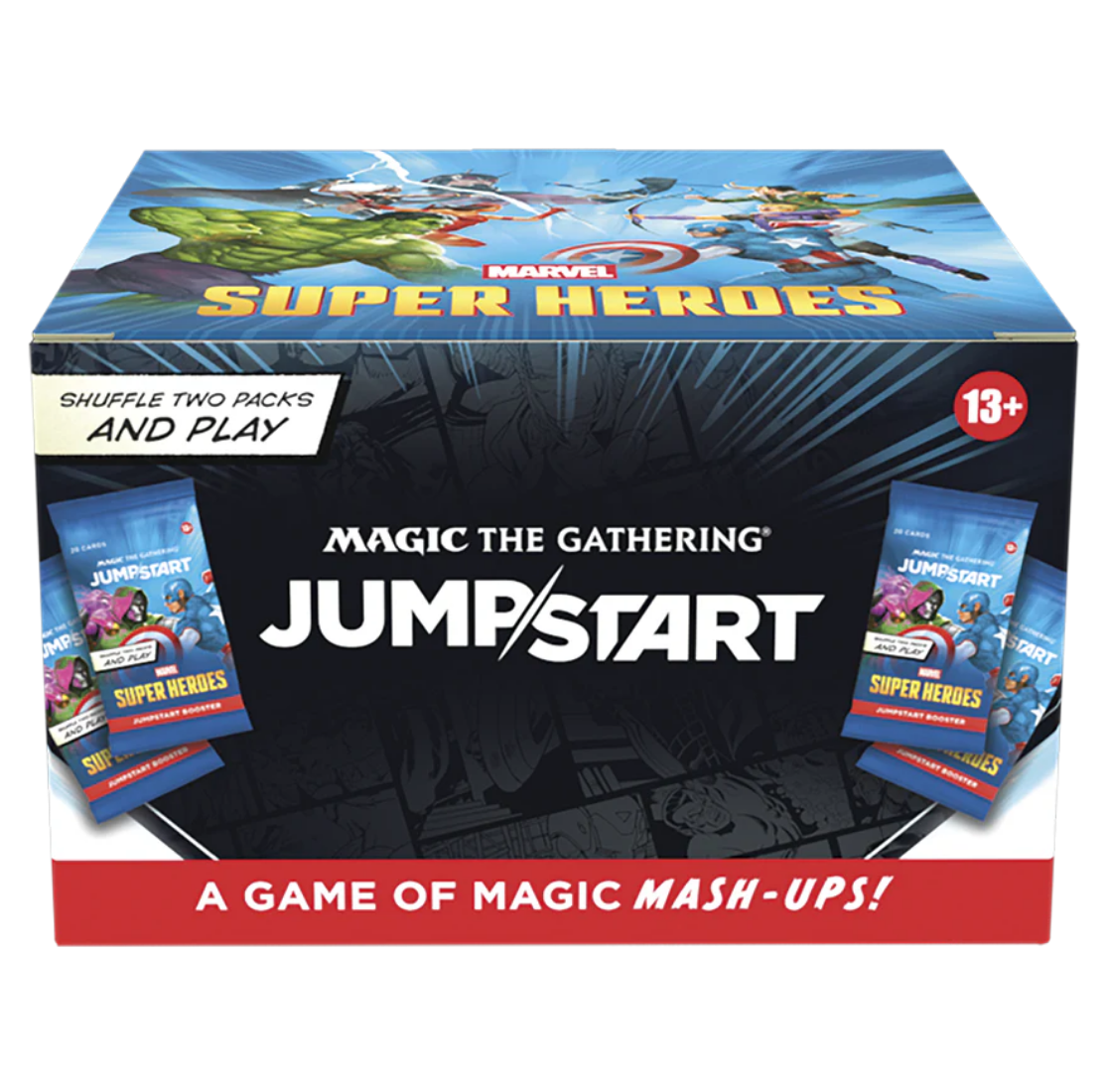 Magic: The Gathering | Marvel Super Heroes Jumpstart Booster Display (24 Packs, 20 Cards Each, English Version)