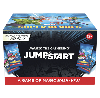 Magic: The Gathering | Marvel Super Heroes Jumpstart Booster Display (24 Packs, 20 Cards Each, English Version)