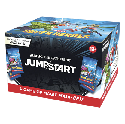 Magic: The Gathering | Marvel Super Heroes Jumpstart Booster Display (24 Packs, 20 Cards Each, English Version)