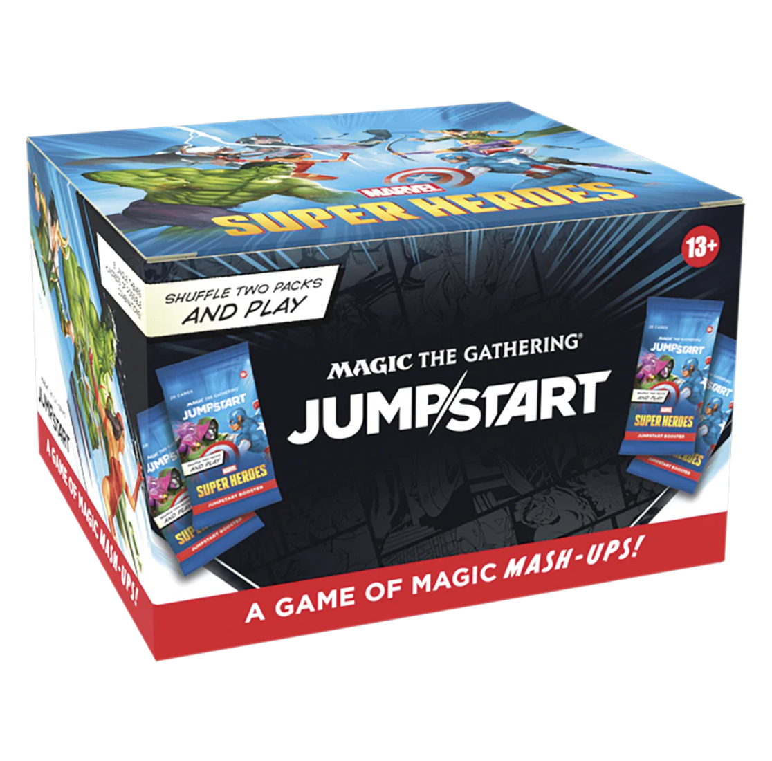 Magic: The Gathering | Marvel Super Heroes Jumpstart Booster Display (24 Packs, 20 Cards Each, English Version)