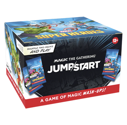 Magic: The Gathering | Marvel Super Heroes Jumpstart Booster Display (24 Packs, 20 Cards Each, English Version)