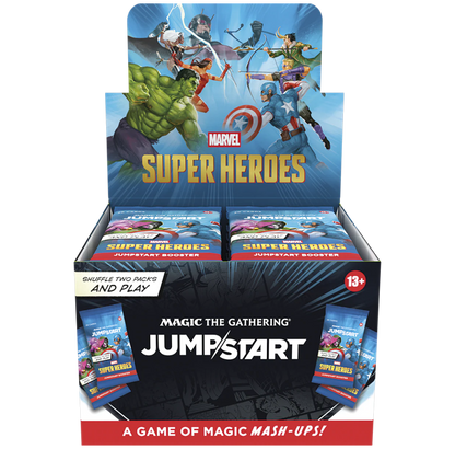 Magic: The Gathering | Marvel Super Heroes Jumpstart Booster Display (24 Packs, 20 Cards Each, English Version)