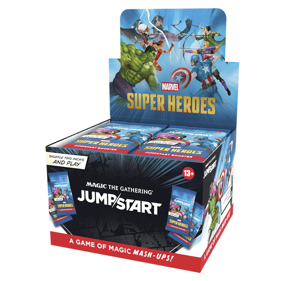 Magic: The Gathering | Marvel Super Heroes Jumpstart Booster Display (24 Packs, 20 Cards Each, English Version)