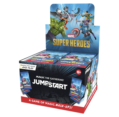 Magic: The Gathering | Marvel Super Heroes Jumpstart Booster Display (24 Packs, 20 Cards Each, English Version)