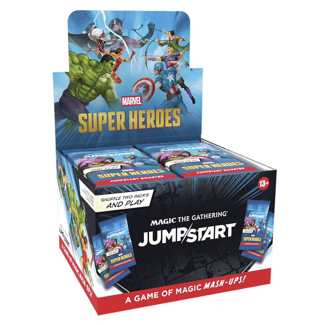 Magic: The Gathering | Marvel Super Heroes Jumpstart Booster Display (24 Packs, 20 Cards Each, English Version)