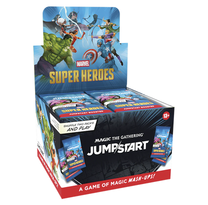 Magic: The Gathering | Marvel Super Heroes Jumpstart Booster Display (24 Packs, 20 Cards Each, English Version)