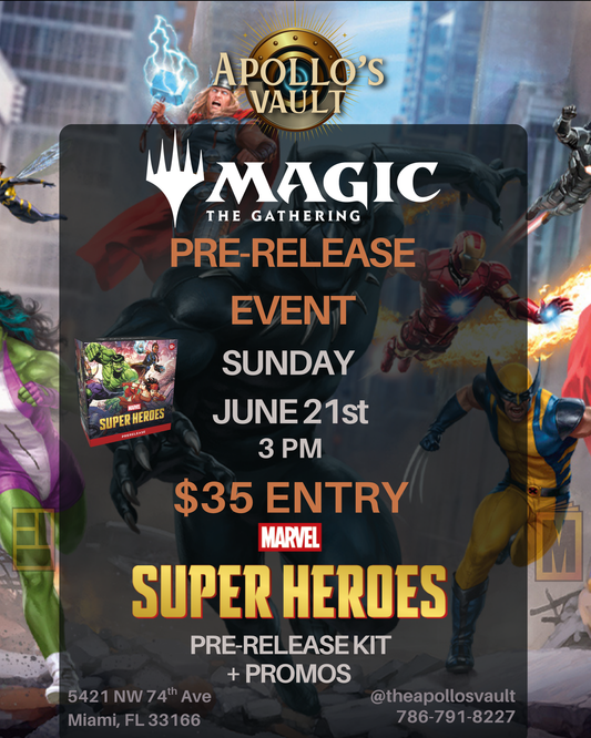 Magic The Gathering: Marvel Super Heroes Pre-Release Event - June 21st at 3pm