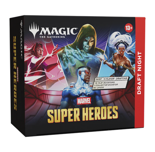 Magic: The Gathering | Marvel Super Heroes Draft Night Box (12 Play Boosters + 1 Collector Booster, English Version)