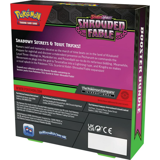 Pokémon TCG Scarlet & Violet: Shrouded Fable Booster Bundle (6 Booster Packs, English NA Version)