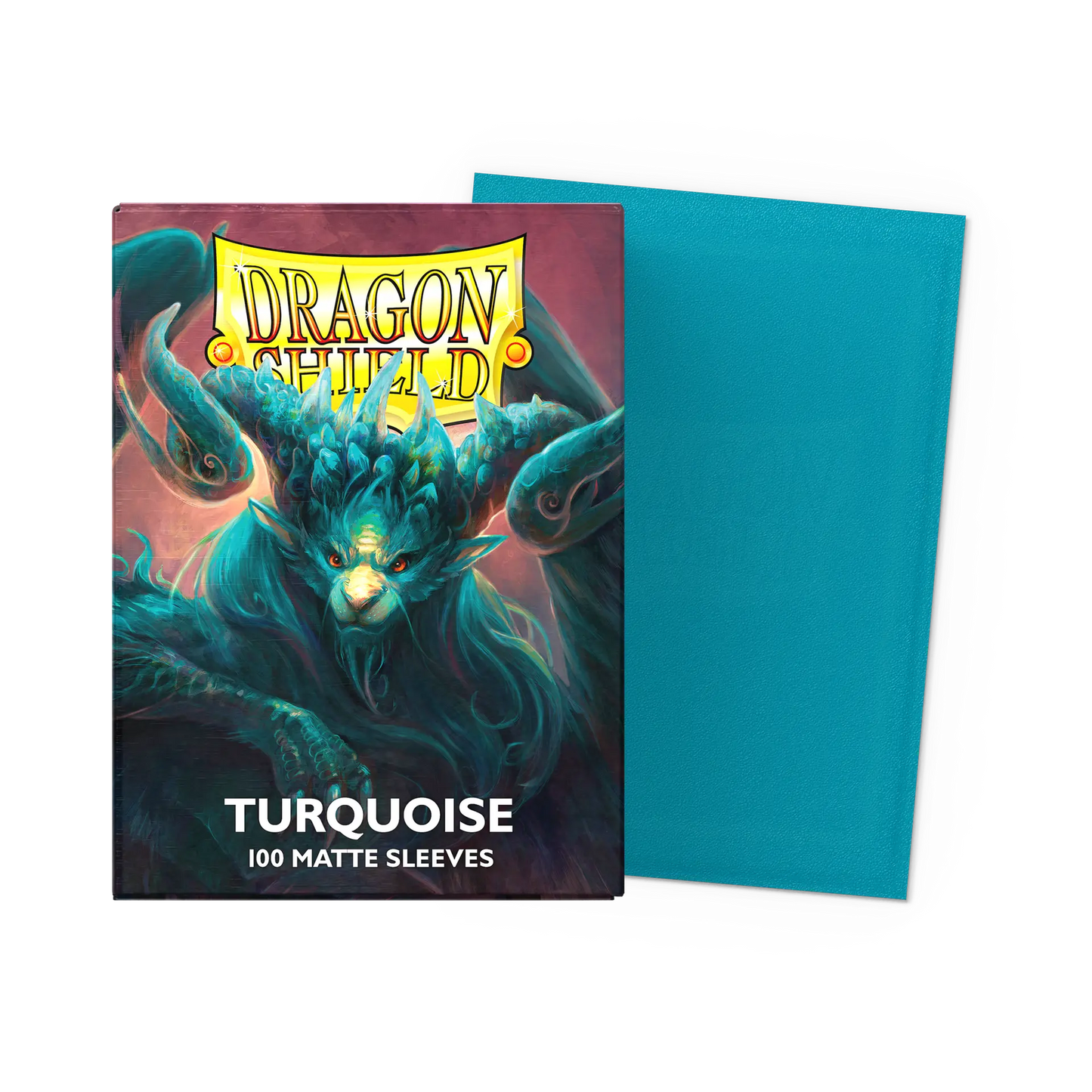 Dragon Shield Standard Size Matte Card Sleeves – Turquoise (100 Count, Smooth & Tough Premium TCG Protection)