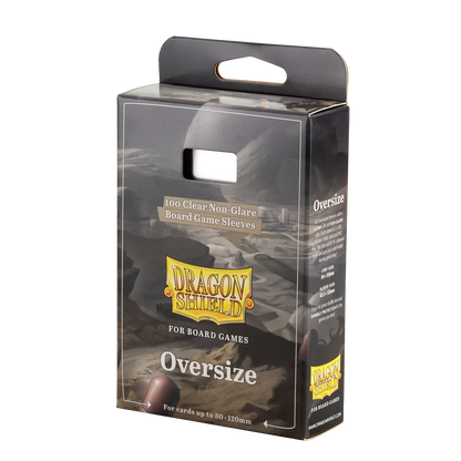 Dragon Shield Oversize Board Game Sleeves – Clear/Non-Glare (100 Count, 80x120mm Premium Protection)