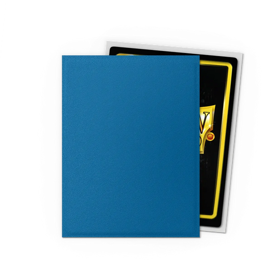 Dragon Shield Cobalt & Silver Matte Dual Sleeves – 100 Count (Standard Size Premium TCG Protection)