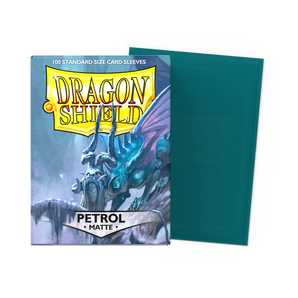 Dragon Shield Standard Size Matte Card Sleeves – Petrol (100 Count, Smooth & Tough Premium TCG Protection)