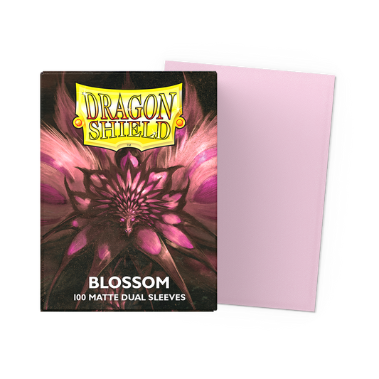 Dragon Shield Blossom Matte Dual Sleeves – 100 Count (Standard Size Pastel Premium TCG Protection)