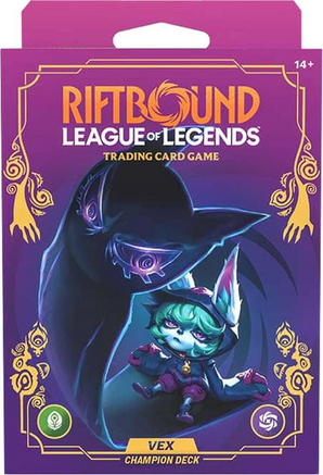 Riftbound: Unleashed Champion Deck (Vex) – 56-Card Preconstructed Deck + Booster Pack